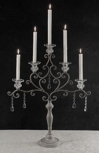 Iron Candelabra With Five Arms Durable Home Decoration <b>Candle</b> <b>Holder</b> - Product Image 2
