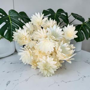 VADEE Premium Lotus Style Reed <b>Diffuser</b> <b>Flower</b> Sola Wood <b>Flowers</b> Sustainable Craft Handmade Seafoam Green Anemone 001 Phra - Product Image 5