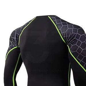 Camiseta Deportiva de Manga Larga para Hombre, Ajustada, Personalizada, Estilo Compresión, Secado Rápido, Spandex/Poliéster, para Profesionales - Product Image 5