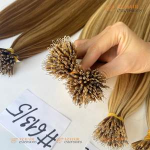 100% extensions de cheveux vierges Remy brutes non transformées du Vietnam extensions de cheveux à la kératine et à la pointe nano style droit teint - Product Image 5