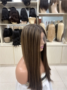 Vente directe usine : Cheveux humains vierges chinois pour perruques Lace Front, base transparente, longueur longue, bonnet petit/grand, densité 150% - Product Image 4