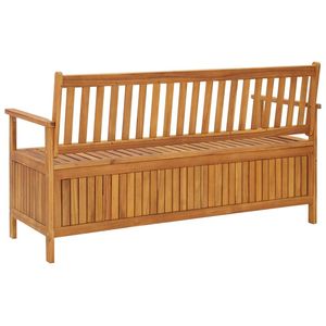 Banco de Almacenamiento Mediano de Madera de Acacia Sólida, Madera Natural con Diseño Elegante para Entrada, Dormitorio o Sala de Estar - Product Image 4