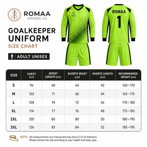 Ensemble d'uniformes de gardien de but de football vert néon, orange, jaune, noir, maillot à manches longues, short, gants, chaussettes, ensemble OEM Pro Training - Product Image 3