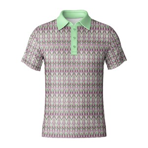 Polo de golf respirant et léger en polyester et élasthanne extensible, vêtements de golf d'extérieur, logo personnalisé - Product Image 6