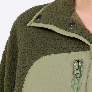 Conjunto de Dos Piezas para Mujer, Sudadera y Pantalones Cortos de Felpa Verde, Talla Grande, Ropa de Mujer - Product Image 5