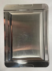 Serving <b>Tray</b> Dinnerware Stainless Steel Rectangular Serving <b>Tray</b> <b>Dinner</b> table decor Charger Plates Disposable Plates serving use - Product Image 5