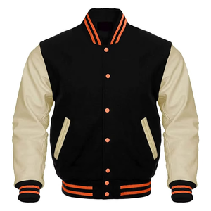 High Quality College Jackets Wholesale Varsity Custom Logo Plain Letterman New Fashion Varsity Jacket for <b>Men</b> - Product Image 5