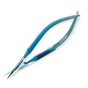 Práctico 10,8 cm 4,25 \ "titanio Vannas capsulotomía tijeras 10,5mm recto Manual resorte tijeras extremadamente prácticas - Product Image 1