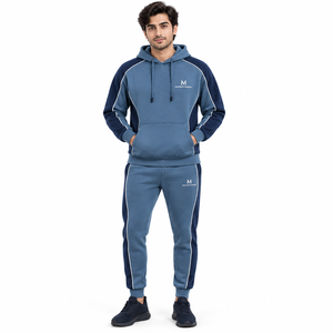 Conjunto Deportivo de Alta Gama MANGOES FASHION, Estilo Lavado Ácido, Sudadera con Capucha y Pantalones Deportivos con Bordado Personalizado, 100% Algodón Felpa, OEM ODM - Product Image 3