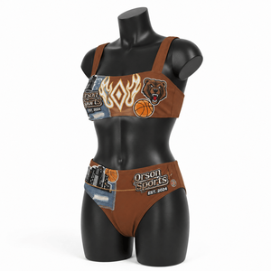 Conjunto Deportivo para Mujer de 2 Piezas, Bra Deportivo y Pantalones Cortos, Ropa de Verano para Fitness, Logotipo Personalizado, OEM, Proveedor Mayorista - Product Image 2