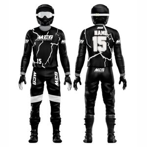 Top Trending Wholesale Stylish Digital Print Breathable Quick Dry 220g Polyester Fabric Custom Logo Dirt Bike Off-Road Racing - Product Image 1
