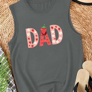 DAD con tema de fresa Chaleco casual para mujer - Product Image 2