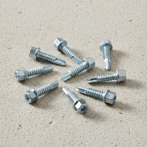 Tornillos Autoperforantes de Cabeza Hexagonal, Clase 8, Acero al Carbono, Acabado Galvanizado/Zinc/Fosfato, Medidas en Pulgadas/Métricas, para Techos y Estructuras, OEM PDC - Product Image 1