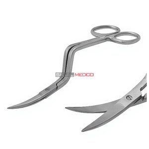 Ciseaux à double courbure pour broderie machine, 6 pouces, manche courbé professionnel, acier inoxydable de qualité allemande, précision pour fil - Product Image 6