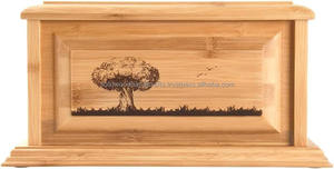 Urne funéraire en bois artisanale pour cendres d'adultes, urnes funéraires humaines, urnes de sépulture de haute qualité - Product Image 2