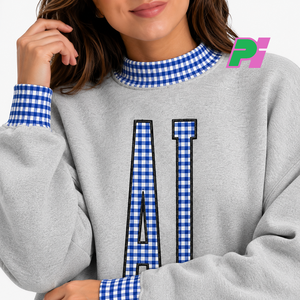 Sudadera de Cuello Alto para Mujer, Estilo Alabama, con Bordado Personalizado de AL, 100% Algodón, Ropa Urbana, Transpirable, Diseño Invernal - Product Image 6
