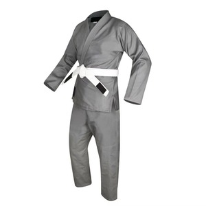 Kimono de BJJ para Hombre Adulto, Gris, 100% Algodón, Uniforme de Artes Marciales Resistente, Corte Regular, Gi de Jiu Jitsu - Product Image 2