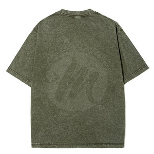 T-shirt délavé style streetwear, tendance mode, en coton doux - Product Image 2