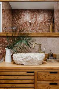 Stone Era Elegant Natural Marble Wash <b>Basin</b> Customized Shape Eco-Friendly Design for Luxury Master Bathroom Vanities Indoor - Product Image 4
