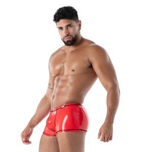 Jockstrap sexy noir effet cuir pour homme, style fetish, avec soutien intégré - Product Image 2