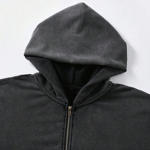 Vente en gros de sweats à capuche pour hommes de haute qualité, imprimés sur mesure, en molleton 100% coton peigné, coupe-vent et flexibles, pour la saison hivernale - Product Image 6