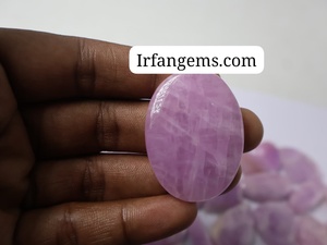 Wholesale Lot of Natural Opaque Kunzite Cabochon Flat Back Pendant Multi-Shape <b>Quartz</b> Gemstones Handmade for Necklace Making - Product Image 5