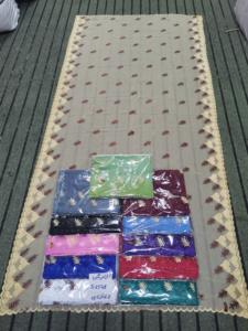 Voile Hijab en Chiffon Brodé Floral de Luxe avec Strass 2026 – Léger, Respirant, Écharpe Musulmane d'Été – Prix Usine - Product Image 2