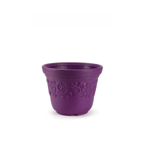 Pot de fleurs Sunny Pot de 14 pouces, semi-éco-responsable, durable, léger, en plastique, décoratif, pour l'intérieur et l'extérieur, pour la maison - Product Image 3