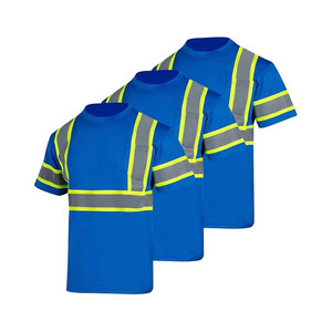 Camiseta de Seguridad de Alta Visibilidad para Hombre, Resistente, con Tiras Reflectantes de 2 Pulgadas - Protección de Alta Visibilidad en Camiseta de Corte Grande y Alto - Product Image 4