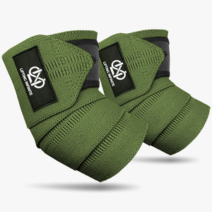 Bandes de coude en néoprène élastique de qualité supérieure, robustes pour la force athlétique, respirantes avec fermeture auto-agrippante pour soulevé de terre et développé couché - Product Image 6
