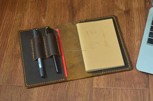 Luxury Rustic <b>Leather</b> <b>Notebook</b> Cover Case A5 Journal Sleeve Protection Smell Proof <b>Refillable</b> Holder Organizer for Writers - Product Image 4