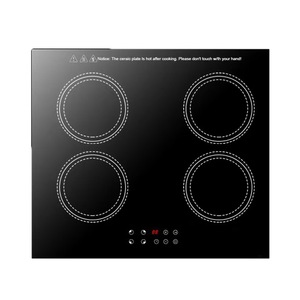 Table de cuisson à induction 4 brûleurs, panneau en verre trempé, commande tactile, cuisinière électrique de comptoir pour la maison, 2000W x 2 + 1500W x 2 - Product Image 2