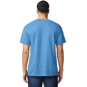 Camiseta para Hombre, Color Azul Zafiro Jaspeado, Personalizada, de Algodón, Manga Corta, Cuello Redondo, Ropa Casual, Prenda Lisa al por Mayor - Product Image 3