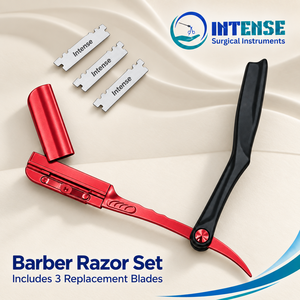 Rasoir de Barbier Professionnel en Acier Inoxydable en Gros, Outil de Rasage à Lame Droite avec Lames Remplaçables pour Hommes, Salon de Coiffure - Product Image 3
