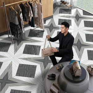 Vente en gros 600x1200mm Carreaux de sol en porcelaine émaillée blanche 60x120cm Mosaïque Design 24x48in Stock de céramique pour l'exportation en Inde - Product Image 2