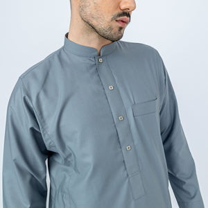 Túnica Islámica Tradicional para Hombre 2026, Transpirable, de Secado Rápido, Larga hasta el Suelo, Material de Algodón Liso, Mangas Largas, para Todas las Temporadas - Product Image 3