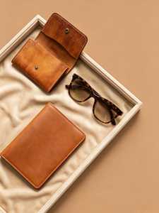 Porte-cartes en cuir véritable personnalisé avec blocage RFID, étui pour cartes de crédit, portefeuille de cartes de visite fin et luxueux LCH-0219 - Product Image 4