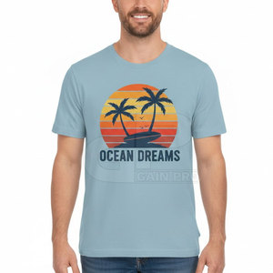 T-shirt homme slim fit col rond style western, tendance, en coton, pour l'été, la mode streetwear et le quotidien. - Product Image 3