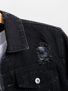Chaquetas de Mezclilla Recubiertas para Hombre, Estilo Urbano, Primavera 2026, Personalizadas, Impermeables, Transpirables, con Cuello Alto y Logotipo Frontal, Alta Calidad, Venta al Por Mayor - Product Image 5