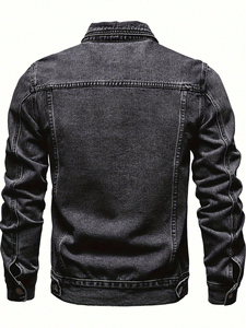 Chaquetas de Mezclilla Negra de Alta Demanda, Chaquetas Unisex de Poliéster de Grosor Estándar Duradero, Diseños Personalizados Completos, Reversibles, de Secado Rápido - Product Image 2