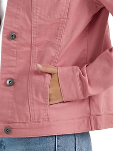 Chaqueta Vaquera Personalizada para Mujer, Corte Ajustado, Manga Larga, Informal, Moderna, Ecológica, de Spandex/Algodón, con Botones, para Otoño - Product Image 6