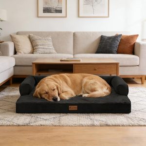 Lit orthopédique apaisant pour chien, canapé avec coussin en mousse alvéolée, doux et confortable, imperméable, antidérapant, lavable en machine - Product Image 2