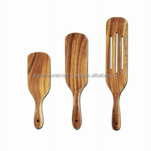 Ensemble de cuillères en bois écologiques Cuillères de service et de cuisine Organisateur de cuisine et accessoires - Product Image 5