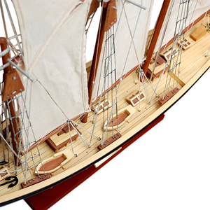 Modelo de velero pintado a mano, estilo atlántico, grande, para exhibición en hoteles, oficinas, hogares y como regalo - Contacto para venta al por mayor - Product Image 3