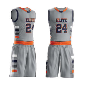 Nouvelle arrivée, uniforme de basket-ball imprimé, design tendance, uniforme de basket-ball personnalisé, 100% polyester - Product Image 2