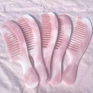 Tradebyd Elegant Resin Hair <b>Comb</b> Durable <b>Wide</b> Tooth <b>Comb</b> for Curly Thick and Natural Hair Styling - Product Image 1