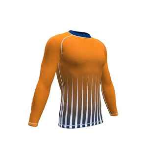 T-shirt de compression à manches longues pour homme personnalisé, numéro 99, impression par sublimation, séchage rapide, polyester, haut de sport - Product Image 6