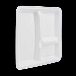 Boîte alimentaire carrée jetable en plastique avec compartiments séparés, style décontracté, pour plats à emporter - Product Image 2