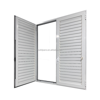 Volet vertical en aluminium au design moderne avec lamelles réglables, composants en plastique, fonctionnement fluide pour villa