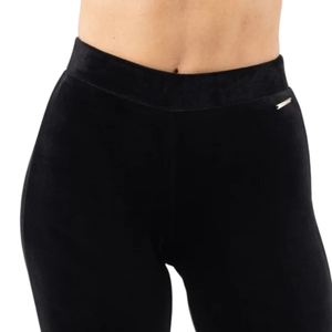 Pantalon de détente évasé noir pour femme, taille haute, en tissu extensible doux, idéal pour le yoga, l'entraînement, le fitness, les tenues décontractées et quotidiennes - Product Image 5